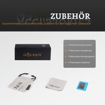 GQUEEN Polarizované slnečné okuliare s rohovinou, polovičným rámom, retro, pre mužov aj ženy, 1 lesklý,