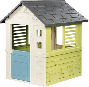Smoby Life - Krásny dom - Moderný design - Brána, Okná s okenicami - Recyklovaný materiál - Vek 2+