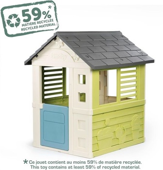Smoby Life - Krásny dom - Moderný design - Brána, Okná s okenicami - Recyklovaný materiál - Vek 2+
