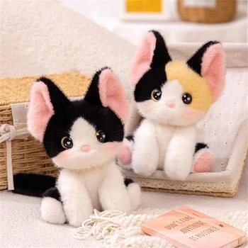 Plyšová hračka Herfair Cat, plyšové kočky, roztomilá plyšová hračka na hraní a mazlení, kawaii