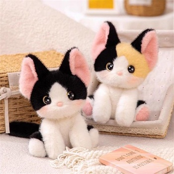 Plyšová hračka Herfair Cat, plyšové mačky, roztomilá plyšová hračka na hranie a maznanie, kawaii