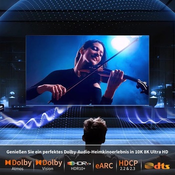 HDMI kábel 3M 10K 8K, Ultra High Speed ​​HDMI kábel 10K 8K @ 60Hz 4K @ 240Hz, HDMI 2.1 podpora HDR10+