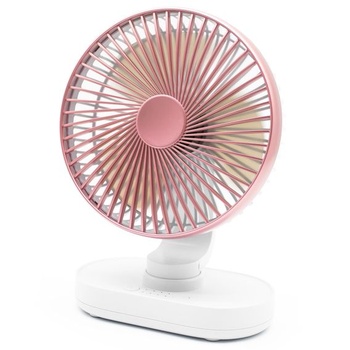 Veľmi tichý stolný ventilátor, malý ventilátor 16,5 cm, automatická oscilácia, 4 rýchlosti, silný