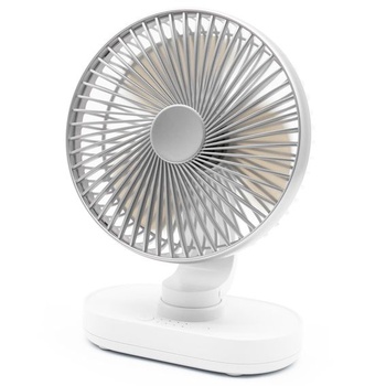 Veľmi tichý stolný ventilátor, malý ventilátor 16,5 cm, automatická oscilácia, 4 rýchlosti, silný