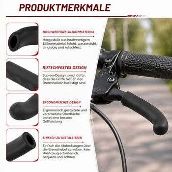 Kryty brzdových pák na bicykle, silikónové ochranné kryty brzdových pák, protišmykové,
