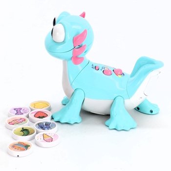VTECH - Zebulon, môj spoločník Gloton, interaktívny axolotl, ktorý hovorí, spieva, je a reaguje,