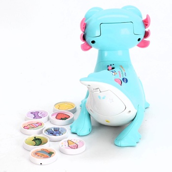 VTECH - Zebulon, môj spoločník Gloton, interaktívny axolotl, ktorý hovorí, spieva, je a reaguje,