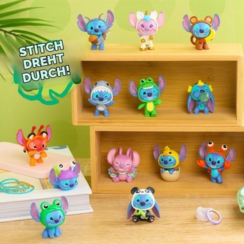 Zberateľská figúrka Just Play Disney Stitch Goes Wild, cca 5 cm veľká minifigúrka v zaslepovacej