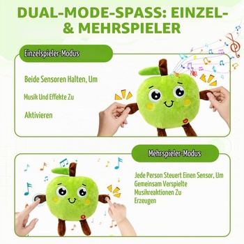 Interaktívna hudobná plyšová hračka, mäkké jablko, hudobná plyšová hračka, farba - 4