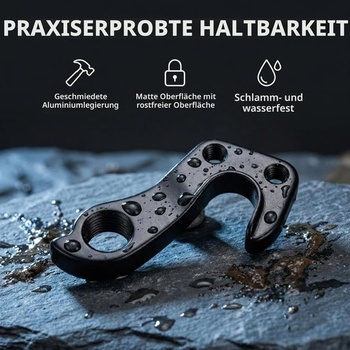 Radiaci hák z hliníkovej zliatiny, vhodný pre systémy odpruženia bicyklov, chrániče prehadzovačiek a