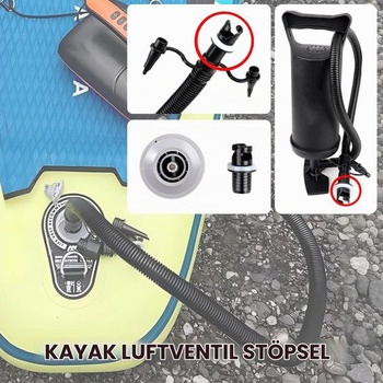 Sada 2 adaptérov pre ventily, adaptér pre vzduchové čerpadlo, adaptér pre ventil nafukovacieho člna,