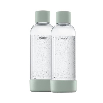 Mysoda: Plastová fľaša na vodu bez BPA pre výrobník perlivej vody Mysoda, šalviovo zelená, 1 l