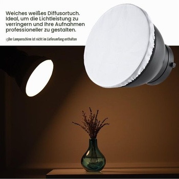Měkká bílá difuzní látka Andoer Photography Light pro standardní studiový reflektor o průměru 7