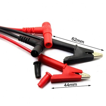JZK 2 kusy 1m 1000 V 10 A krokosvorky elektrické meracie káble, meracie káble pre multimeter, kábel