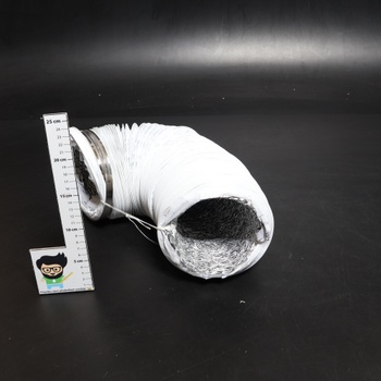 Výfuková rúrka Hon&Guan ø150mm, 5m PVC hliníková hadica s 2 hadicovými svorkami pre prenosnú