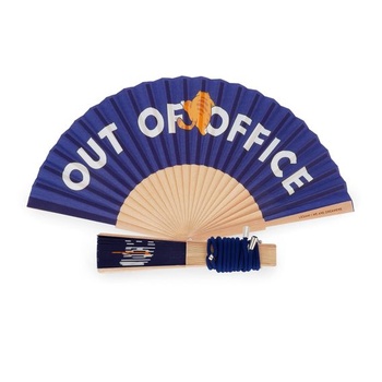 LEGAMI – Skládací vějíř ¡Que Calor! Design Out of Office, odnímatelný a nastavitelný kabel v