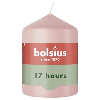 Bolsius - Essentials - Sviečka v tvare sviečky - svetlo ružová - 8 cm - dĺžka, doba horenia 17 hodín