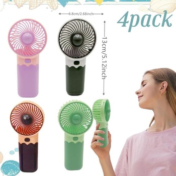 Prenosný mini ručný ventilátor, roztomilý ručný ventilátor, na batérie, vysoká rýchlosť a ľahký,