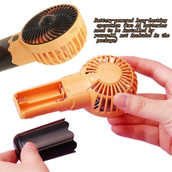 Přenosný mini ruční ventilátor, roztomilý ruční ventilátor, na baterie, vysoká rychlost a lehký,