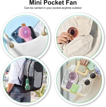 Přenosný mini ruční ventilátor, roztomilý ruční ventilátor, na baterie, vysoká rychlost a lehký,