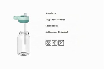 Mepal - Fľaša na pitie Campus so slamkou - 450 ml - Šteniatka Tlapkové patroly