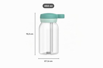 Mepal - Láhev na pití Campus s brčkem - 450 ml - Štěňata Tlapkové patroly