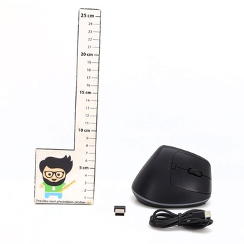 TECKNET Ergonomická myš Mini, 2,4G bezdrôtová vertikálna myš pre malé ruky, senzor 4800 DPI, 5