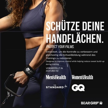 Bear Grip - Otevřené tréninkové rukavice pro CrossFit, kulturistiku, kalisteniku, powerlifting XS