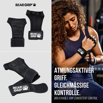 Bear Grip - Otevřené tréninkové rukavice pro CrossFit, kulturistiku, kalisteniku, powerlifting XS