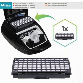 Súprava HEPA filtrov a motorových filtrov McFilter kompatibilná s Siemens Q5.0 a Q8.0, kompatibilná s