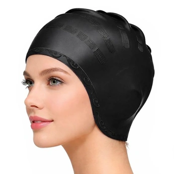 3D plavecká čiapka s ochranou sluchu, unisex silikónová…