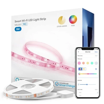 Meross RGBWW LED pásik 5m, teplo biely a šikovný WiFi LED…