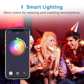 Meross RGBWW LED pásik 5m, teplo biely a šikovný WiFi LED pásik, flexibilná páska pre domácich majstrov s Alexou