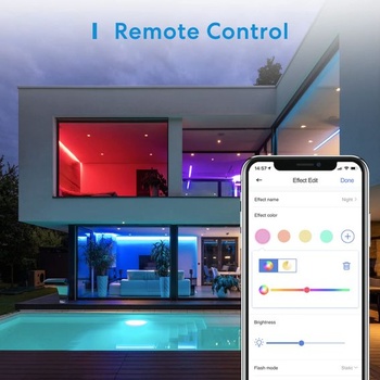 Meross RGBWW LED pásik 5m, teplo biely a šikovný WiFi LED pásik, flexibilná páska pre domácich majstrov s Alexou