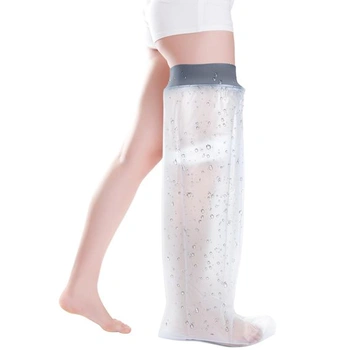 COMFYTHERA Veľký vodotesný sadrový kryt na nohy do sprchy, ochrana rán na nohách, kúpeľ, dospelí,