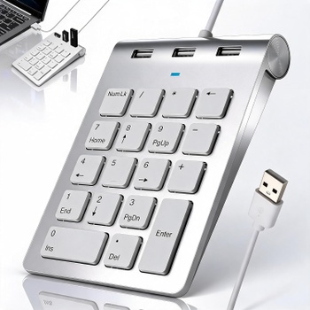 Numerická klávesnica Astraveo s USB rozbočovačom