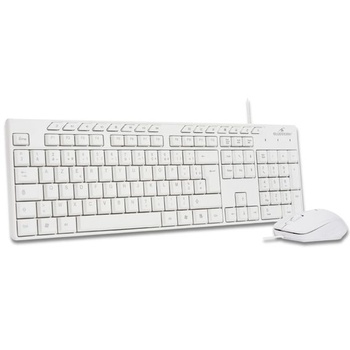 Sada Bluestork Media Office Pack - Sada s drôtovou USB klávesnicou - ergonomická AZERTY a drôtová