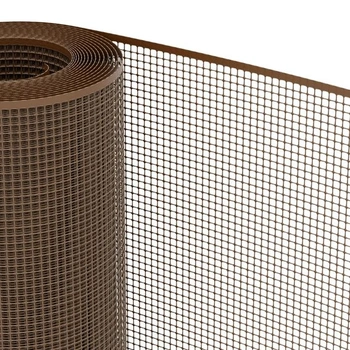 TENAX Quadra 10 hnedá plastová ochranná sieť, 1,00 x 30 m, viacúčelová sieť so štvorcovými okami k