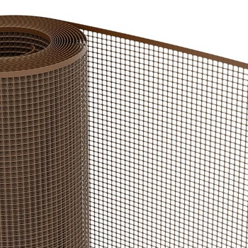 TENAX Quadra 10 hnědá plastová ochranná síť, 1,00 x 30 m, víceúčelová síť se čtvercovými oky k