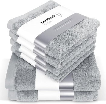 Sada uterákov herzbach home striebrošedá 6ks