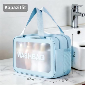 Kozmetická taška, PVC kozmetická taška, vodotesná, prenosná vodotesná toaletná taška, cestovná