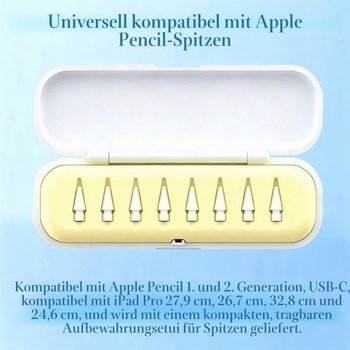 8 náhradných hrotov kompatibilných s Apple Pencil 1 2 Pre USB-C