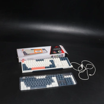 Mechanická herní klávesnice Redragon K668 RGB, drátová, 105 + 4 kláves, červené spínače, hot-swap