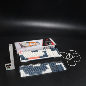 Mechanická herní klávesnice Redragon K668 RGB, drátová, 105 + 4 kláves, červené spínače, hot-swap