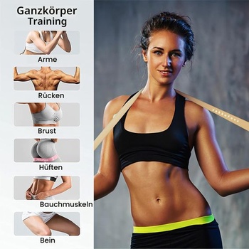 Fitness gumy, sada 5 odporových gum s 5 úrovněmi, cvičební gumy pro domácí fitness, strečink,
