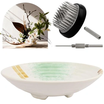 Sada japonských keramických váz - ikebana, bílá, pro…