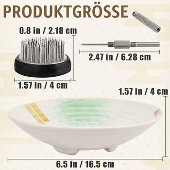 Sada japonských keramických váz - ikebana, bílá, pro květinovou výzdobu