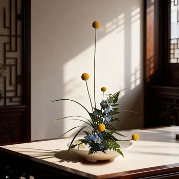 Sada japonských keramických váz - ikebana, bílá, pro květinovou výzdobu
