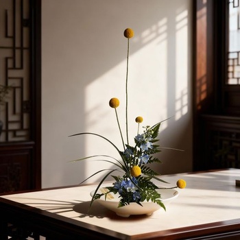 Súprava japonských keramických váz - ikebana, biela, pre kvetinovú výzdobu