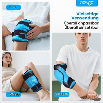 NEWGO Veľká chladiaca manžeta na koleno, chladiaci obväz na koleno s chladiacim účinkom, opakovane